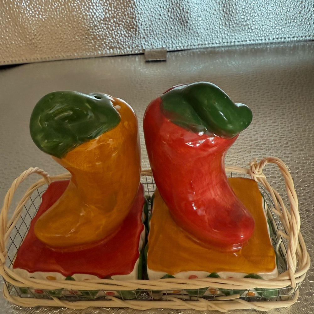 Chili Pepper Salt and Pepper Shaker Set
